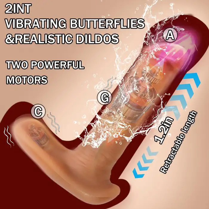 Phantom Kumandalı Hareketli Dildo