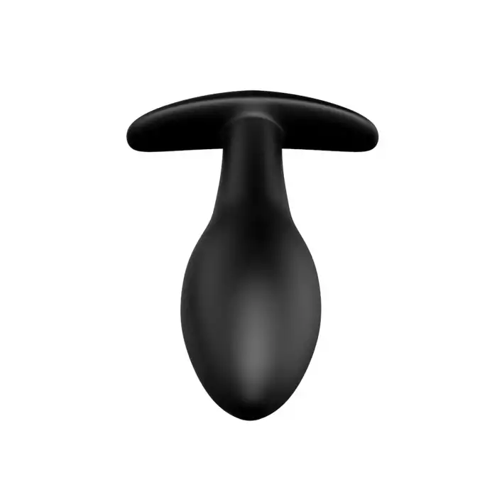 Pretty Love Siyah Kadife Dokulu Silikon Anal Plug