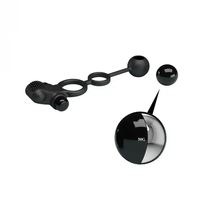 Pretty Love Vibrasyonlu Penis Halkası & Anal Uyarıcı Ağırlık