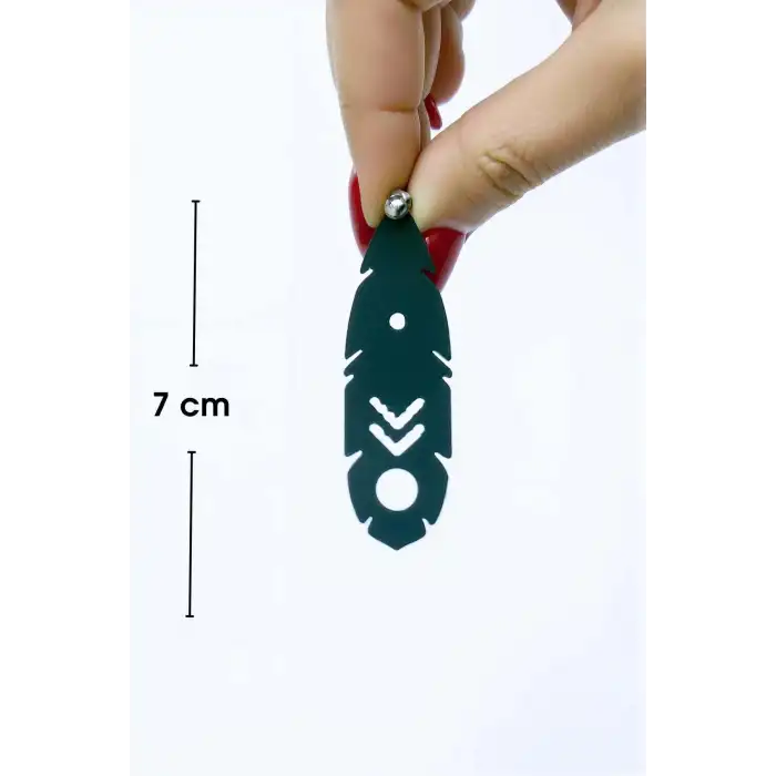 Rainbow Reflektörlü Boho Küpe, Etnik Lazer Kesim Küpe - APBJ028