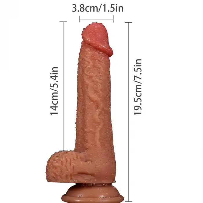 Realistik Dildo – 19,5 cm Güçlü Vakum Tabanı