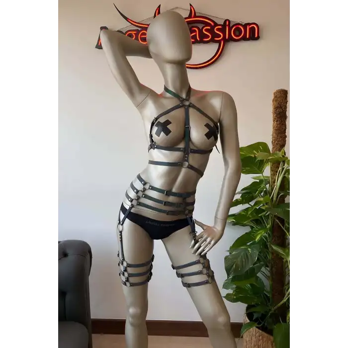 Reels Videoları İçin Özel Ürünler Karanlıkta Parlayan Reflektörlü Harness Takım