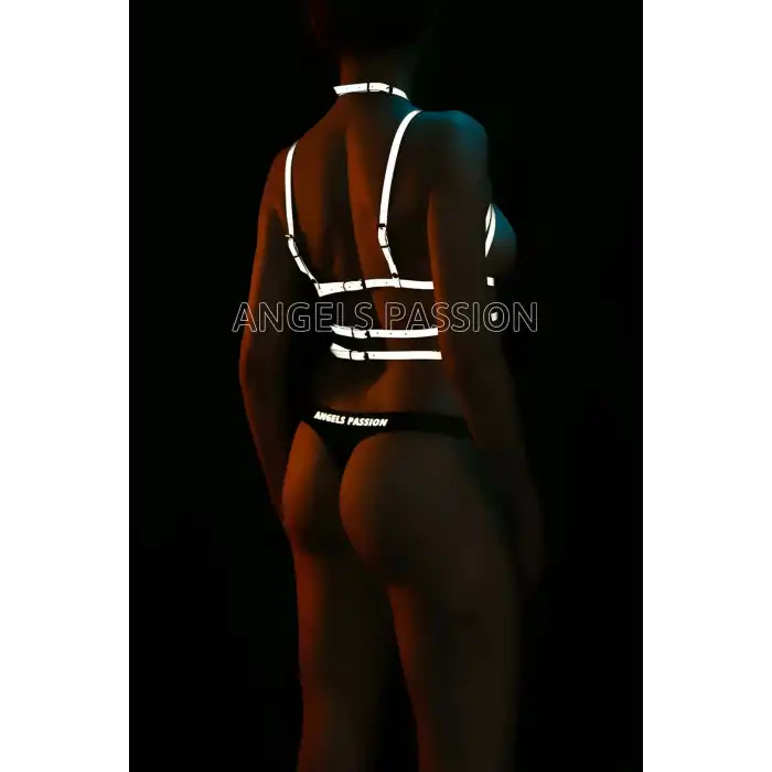 Reflektörlü Göğüs Üzeri Harness Karanlıkta Parlayan Harness - APFT430