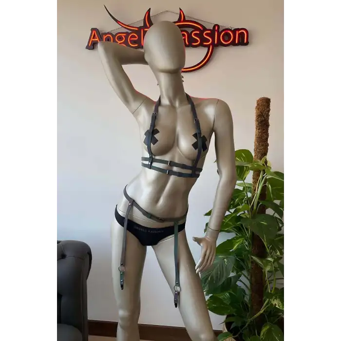 Reflektörlü Jartiyer Büstiyer Takım