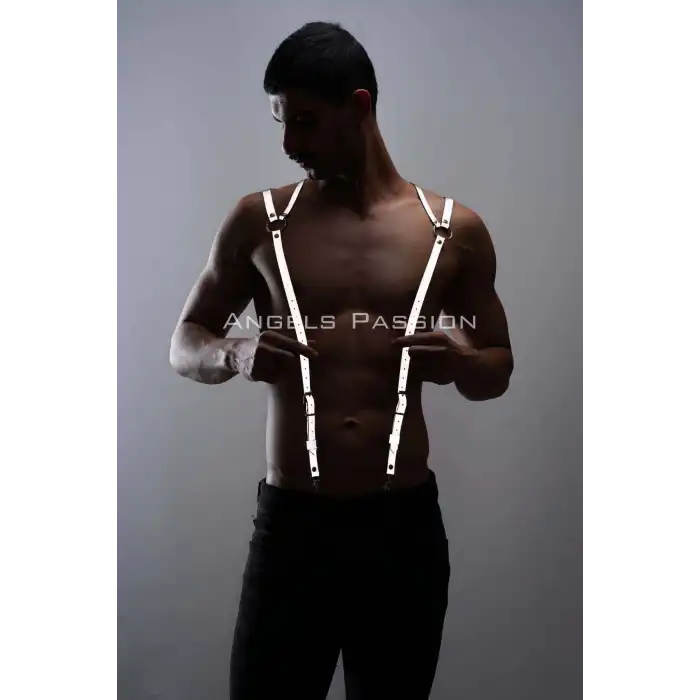 Reflektörlü (Karanlıkta Yansıyan) Erkek Pantolon Askısı, Erkek Pantolon Omuz Kemeri - APFTM10