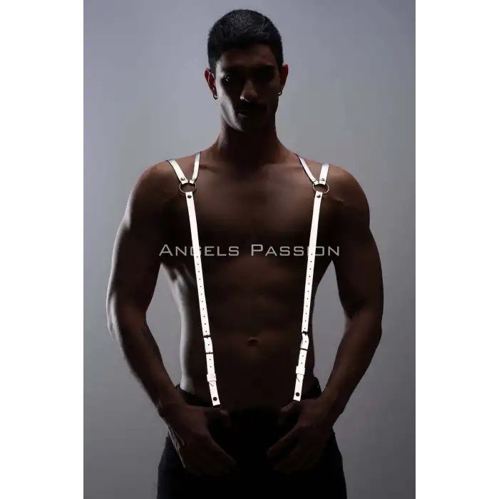 Reflektörlü (Karanlıkta Yansıyan) Erkek Pantolon Askısı, Erkek Pantolon Omuz Kemeri - APFTM10