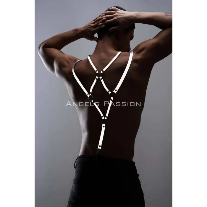 Reflektörlü (Karanlıkta Yansıyan) Erkek Pantolon Askısı, Erkek Pantolon Omuz Kemeri - APFTM10