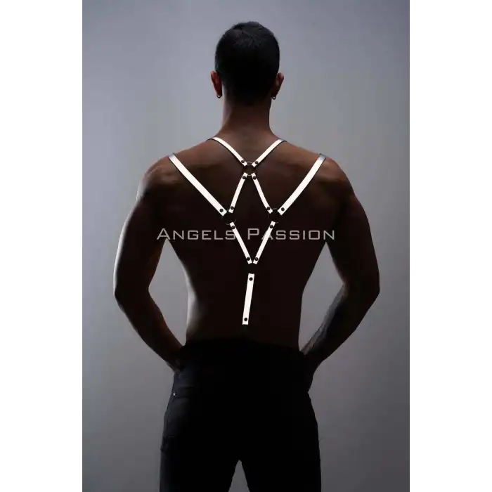 Reflektörlü (Karanlıkta Yansıyan) Erkek Pantolon Askısı, Erkek Pantolon Omuz Kemeri - APFTM10