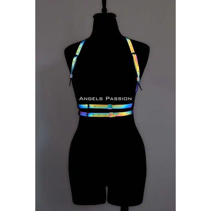 Renkli Reflektörlü Göğüs Harness, Karanlıkta Parlayan Göğüs Harness - APFT205