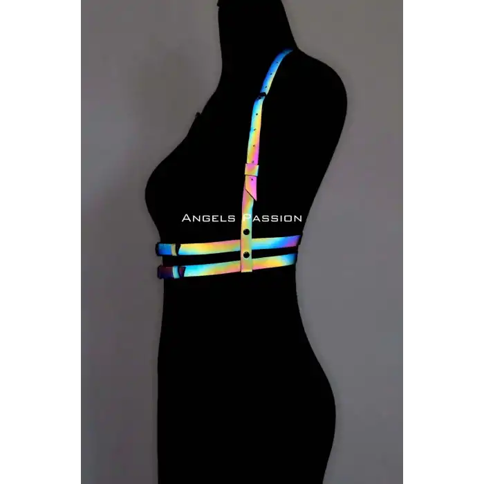 Renkli Reflektörlü Göğüs Harness, Karanlıkta Parlayan Göğüs Harness - APFT205