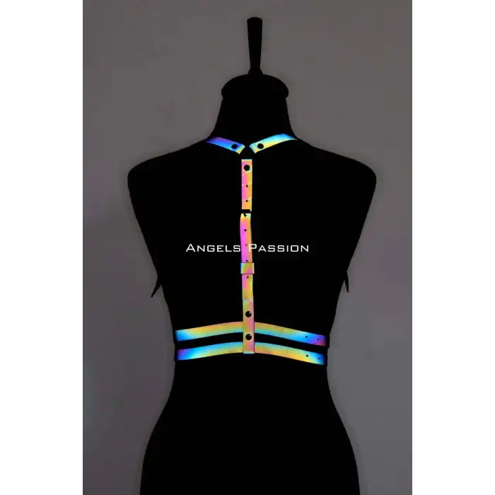 Renkli Reflektörlü Göğüs Harness, Karanlıkta Parlayan Göğüs Harness - APFT205