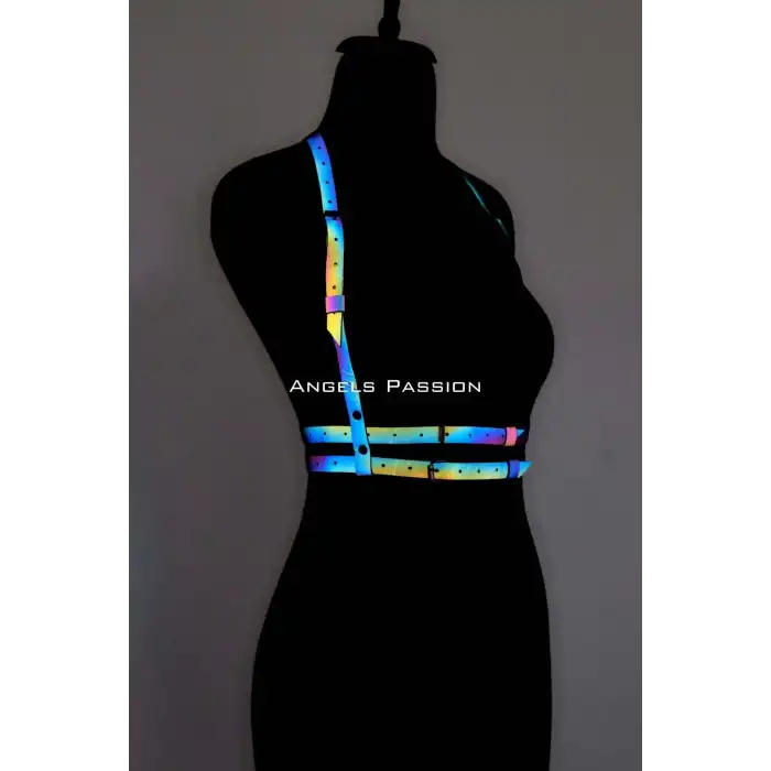 Renkli Reflektörlü Göğüs Harness, Karanlıkta Parlayan Göğüs Harness - APFT205