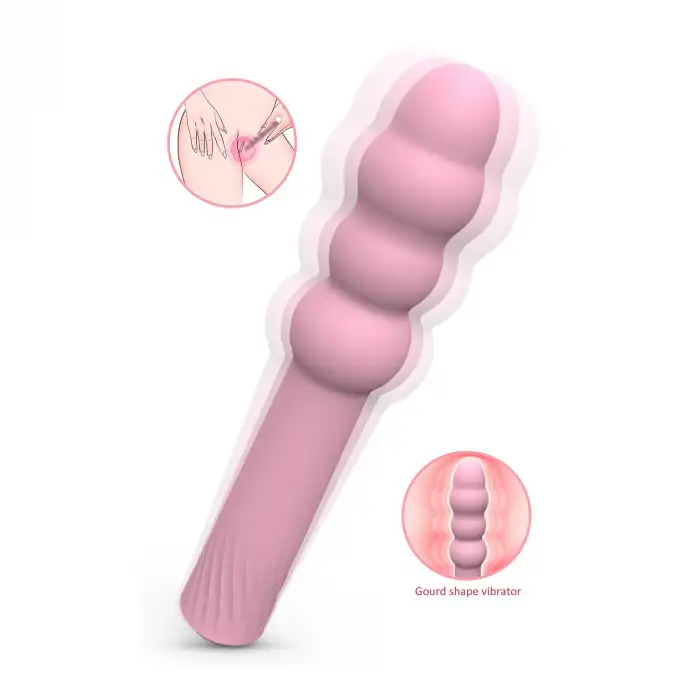 S-Hande East Pear Şarjlı 9 Modlu Gourd Shape Vibratör Pembe