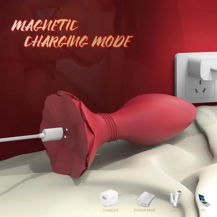 S-Hande Morning Glory Kırmızı Plug Vibratör