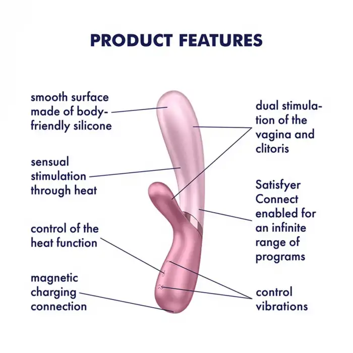 Satisfyer Hot Lover App Kontrollü Tavşan Vibratör Rose