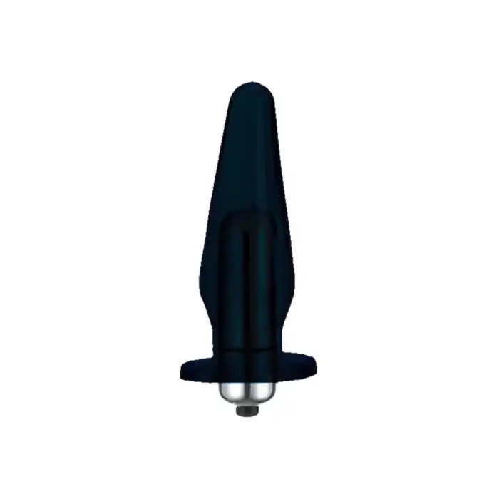 Şeffaf Silikon Anal Vibratör Siyah