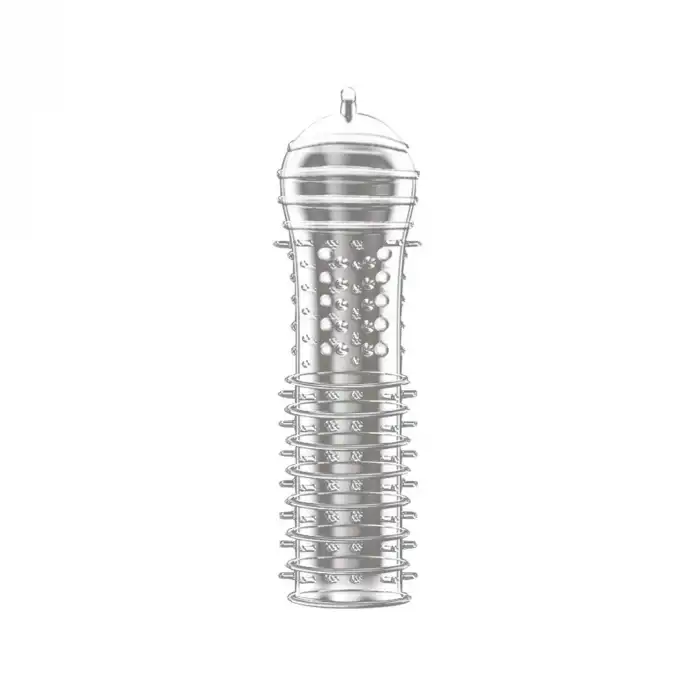 Şeffaf Silikon Penis Kılıfı Tırtıklı