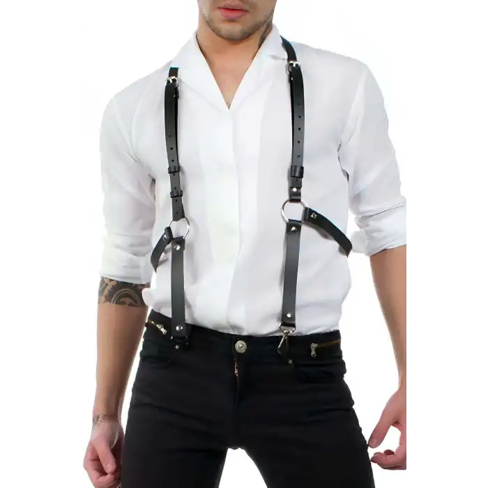 Seksi Deri Erkek Pantolon Kemeri - APFTM29