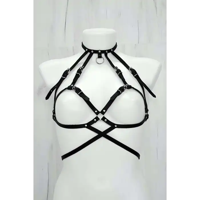 Seksi Giyim Deri Harness - APFT330