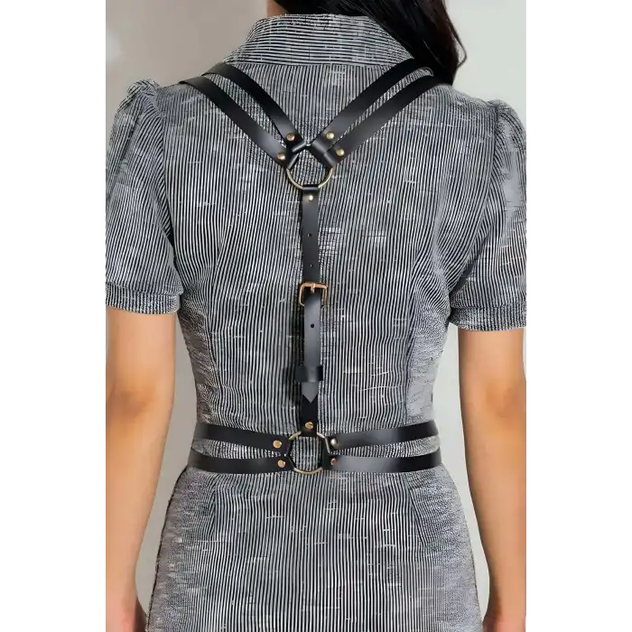 Seksi Omuzdan Askılı Deri Bel Kemeri, Giysi Aksesuar - APFT1180