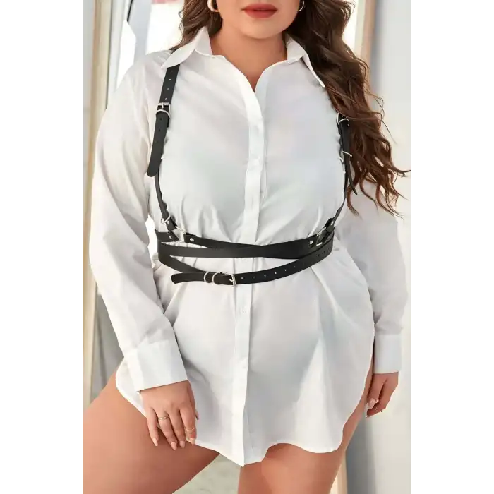 Şık Deri Fantazi Göğüs Harness - APFT932