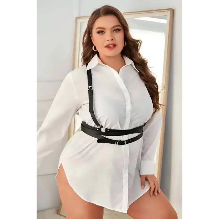 Şık Deri Fantazi Göğüs Harness - APFT932