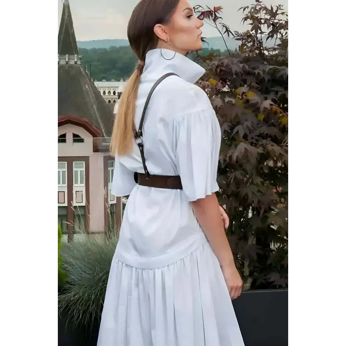 Şık Deri Kadın Kemer, Elbise Üzeri Kemer, T-Shirt Üzeri Kadın Kemer - APFT1093