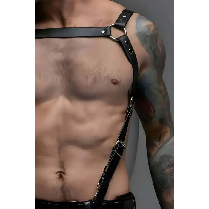 Şık Erkek Göğüs Kemer, Gömlek Üzeri Erkek Kemer, Fantezi Erkek Deri Giyim - APFTM155