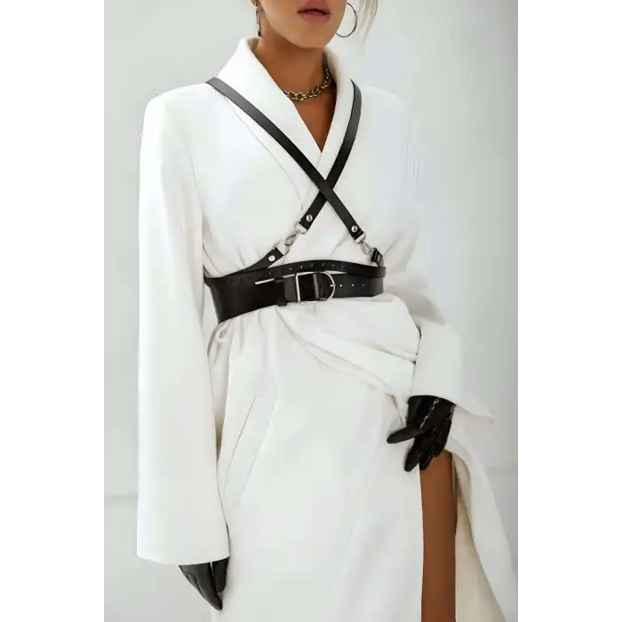 Şık Kadın Deri Kemer, Tarz Kadın Kemer, Elbise Üzeri Kemer - APFT1129