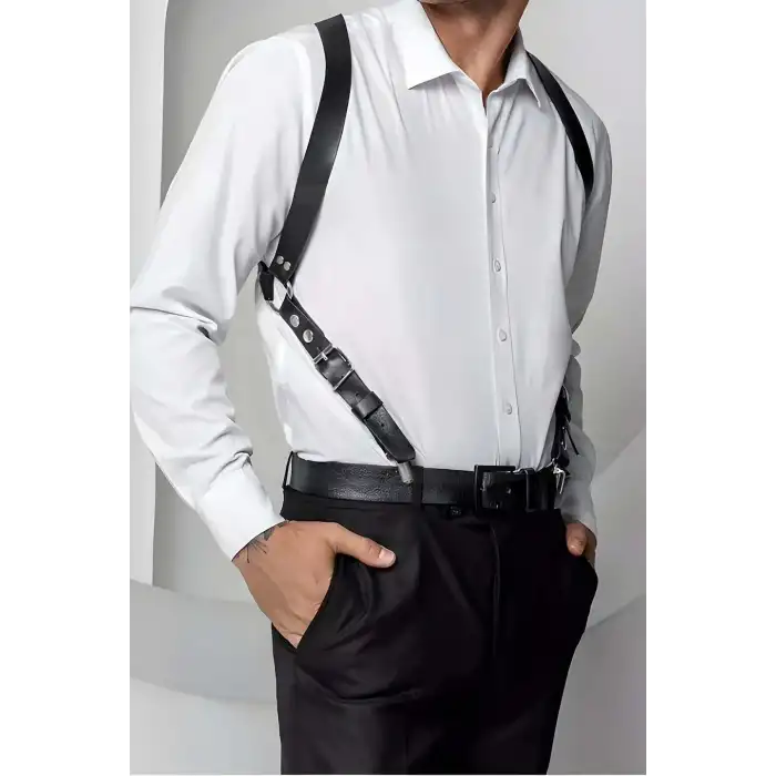 Sırt Detaylı Şık Erkek Kemer, Tarz Erkek Kemer, Erkek T-shirt Kemeri - APFTM205