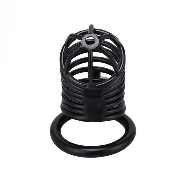 Siyah Metal Penis Kilidi 50mm  – Ayarlanabilir Çelik Kafes + Asma Kilit