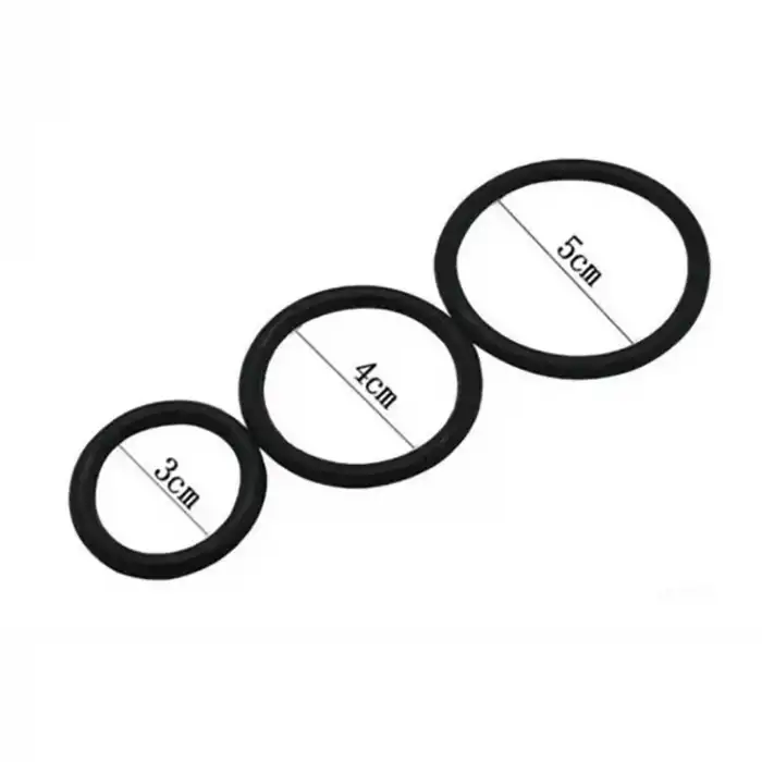 Siyah Penis Halkası Set 3’lü