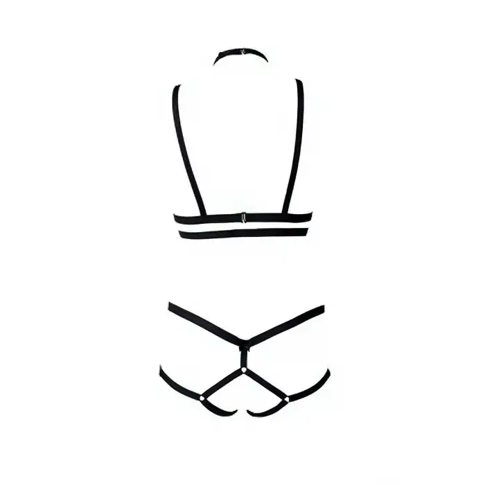Sütyen - String Lastik Harness Takım - APFT144