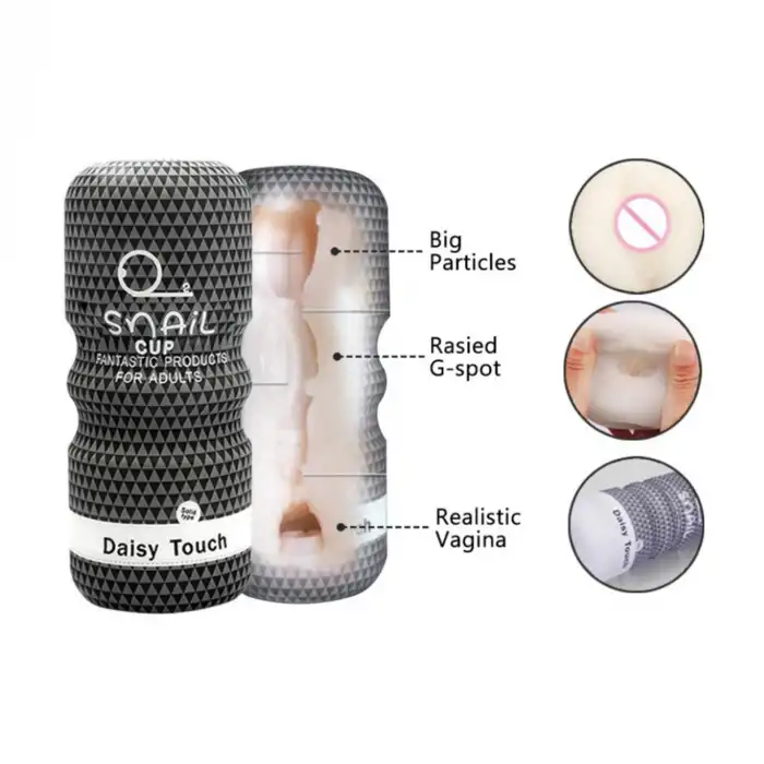 Taşınabilir Manuel Vajina Mastürbatör Siyah Renkli