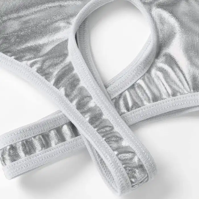 Tegan Fantezi Gümüş Özel Bölgeleri Açık Parlak Külot TG270049