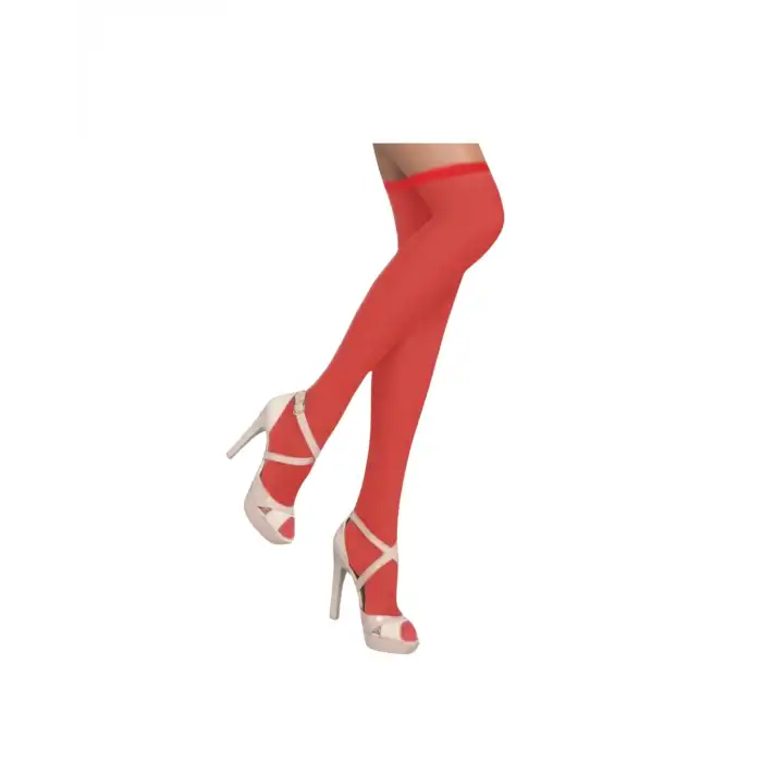 Tegan Fantezi Kırmızı Transparan Tül Jartiyer Takımı TG273264