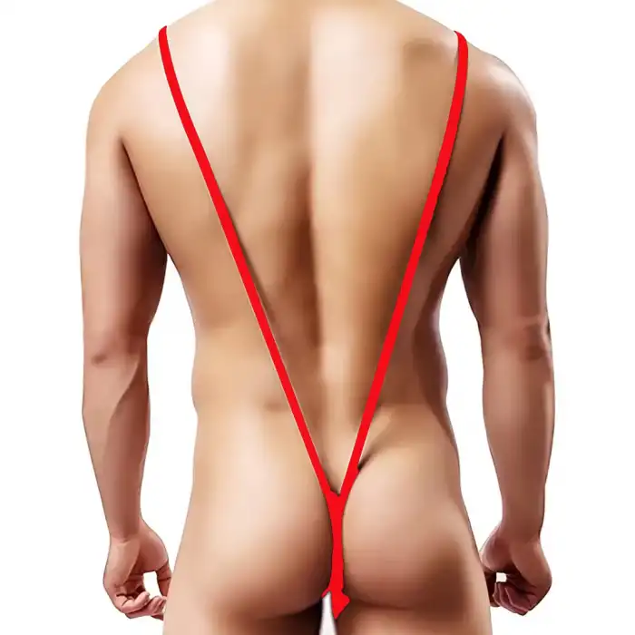 Tegan Fantezi  Lastikli Kırmızı Erkek String - Tanga TG274615