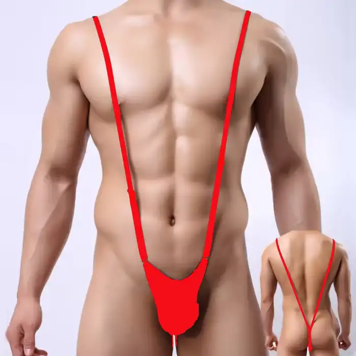 Tegan Fantezi  Lastikli Kırmızı Erkek String - Tanga TG274615