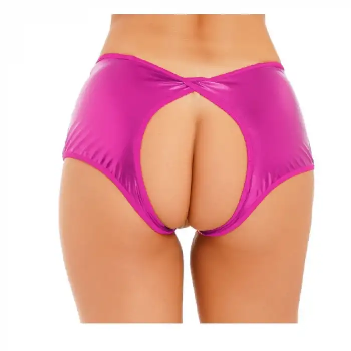 Tegan Fantezi Pembe Özel Bölgeleri Açık Parlak Külot TG270047