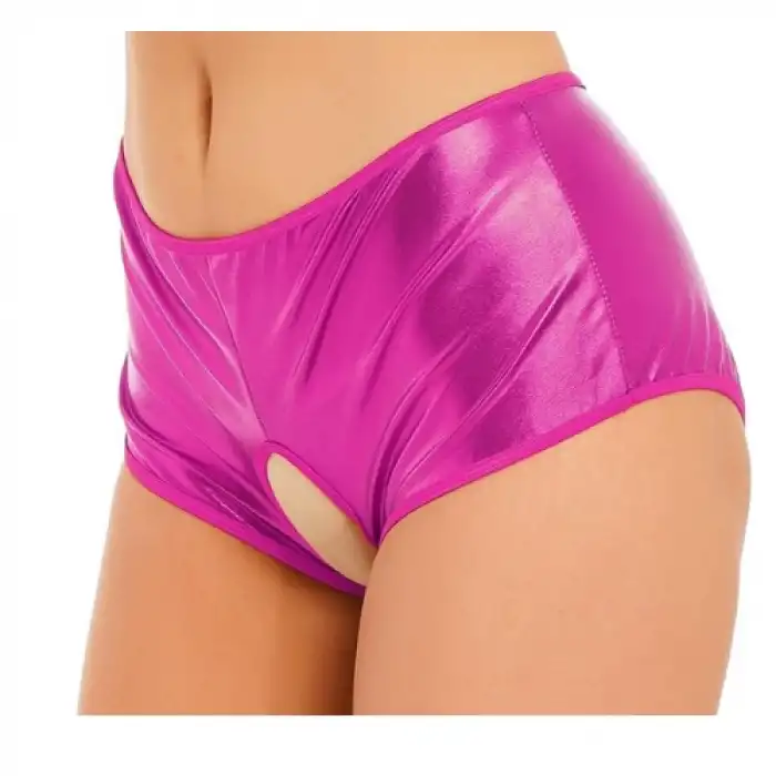 Tegan Fantezi Pembe Özel Bölgeleri Açık Parlak Külot TG270047