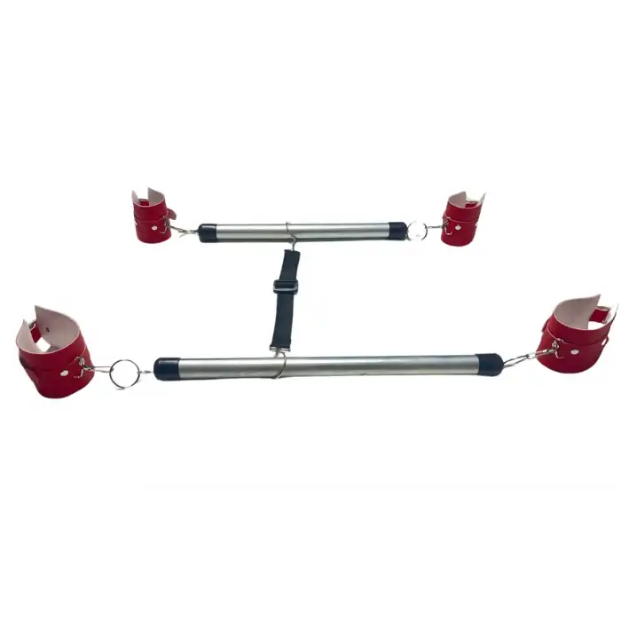 Tegan Fantezi Seksi Deri Borulu Kırmızı El Ayak Kelepçesi TG275382