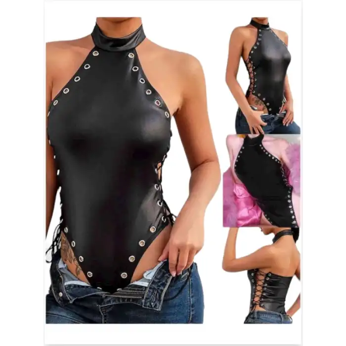 Tegan Fantezi Yanları Kuş Gözlü Yandan Bağlamalı  Seksi Babydol TG275426