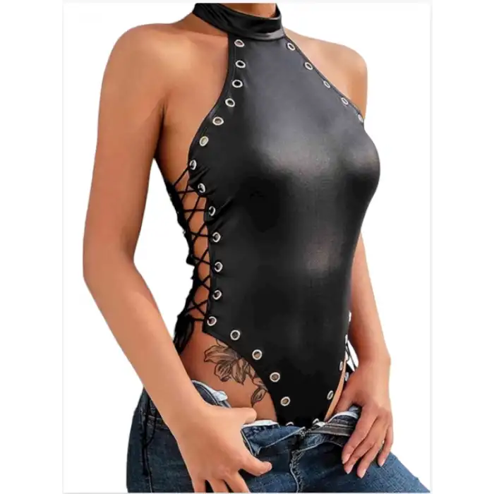 Tegan Fantezi Yanları Kuş Gözlü Yandan Bağlamalı  Seksi Babydol TG275426