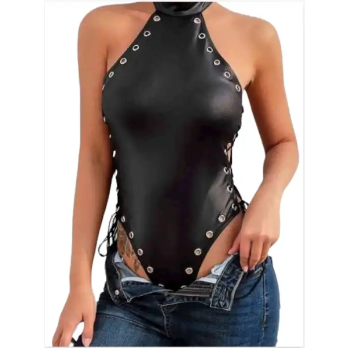 Tegan Fantezi Yanları Kuş Gözlü Yandan Bağlamalı  Seksi Babydol TG275426