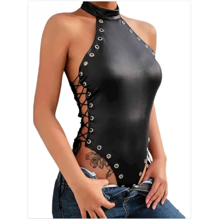 Tegan Fantezi Yanları Kuş Gözlü Yandan Bağlamalı  Seksi Babydol TG275426