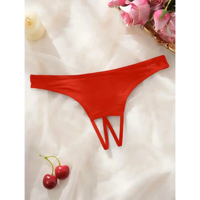 Tegan Kadın Kırmızı Ağ bölgesi Açık Külot TG270059