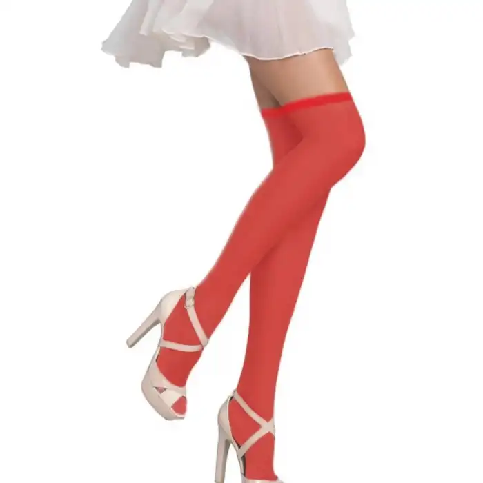 Tegan Kadın Kırmızı Düz Jartiyer Çorabı TG270433