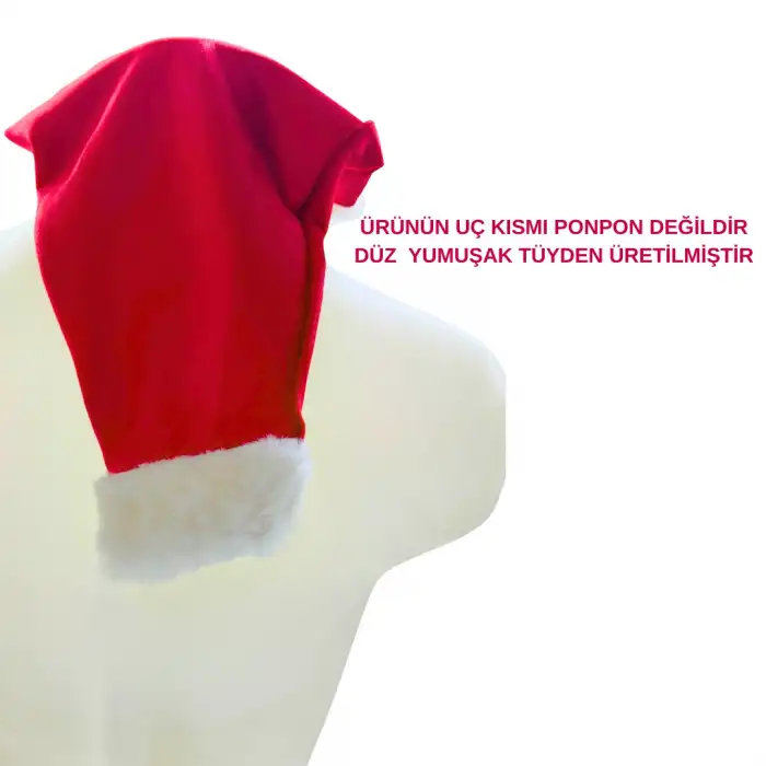 Tegan Unisex Seksi Kadife Yılbaşı Şapkası TG279302