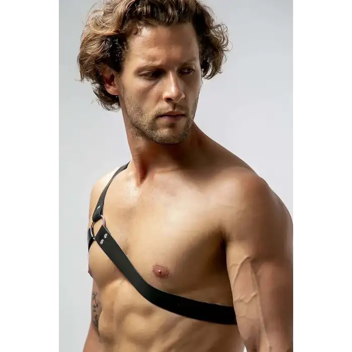 Tek Omuz Deri Erkek Harness - APFTM211