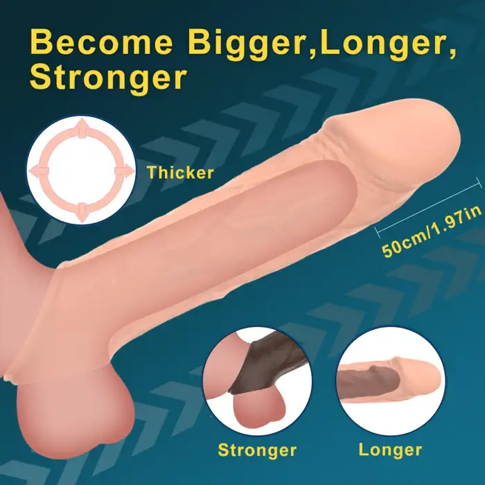 Titreşimli Uzaktan Kumandalı Penis Kılıfı